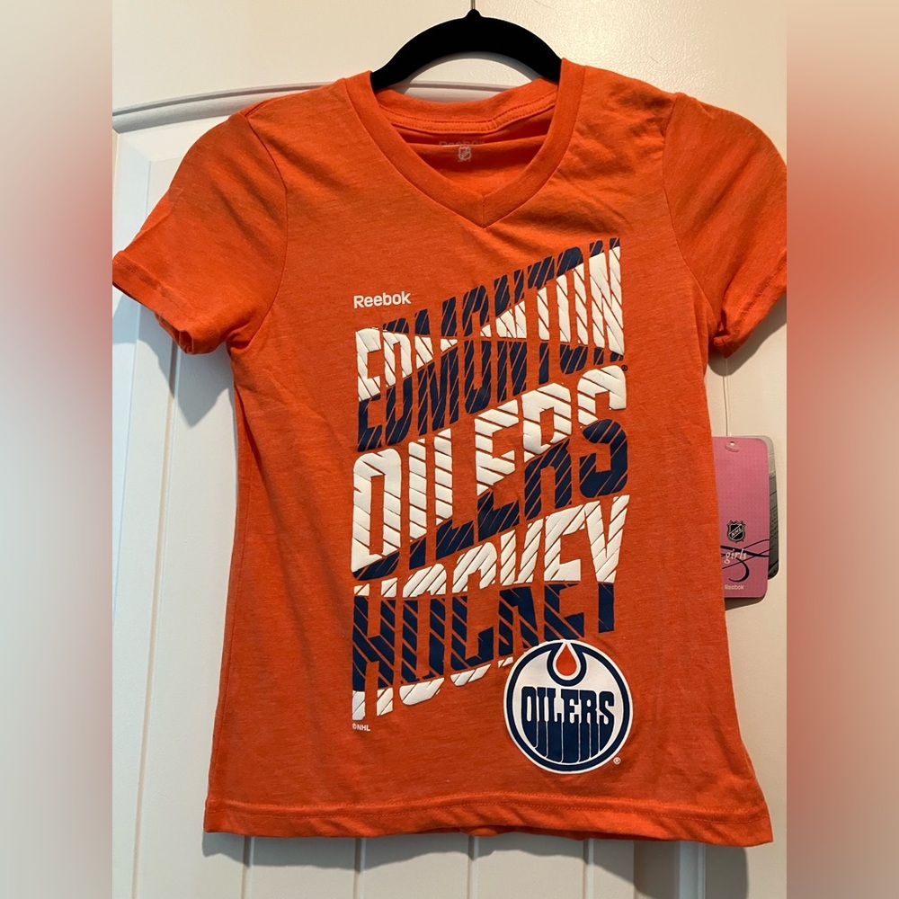 Reebok Edmonton Oilers Orange T-Shirt